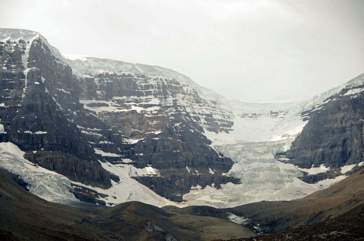 05 Snow Dome and Dome Glacier In Summer From Columbia Icefield